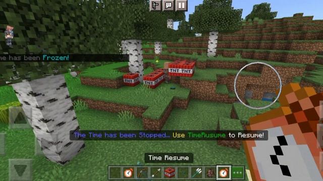 Time Stop ADDON in Minecraft PE смотреть онлайн