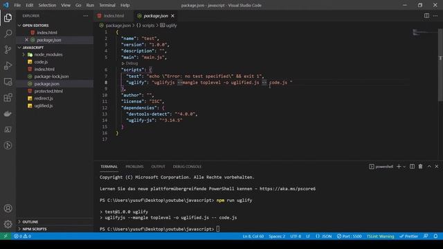 Uglifyjs und Devtools Detection | Tipps und Tricks in Javascript смотреть онлайн