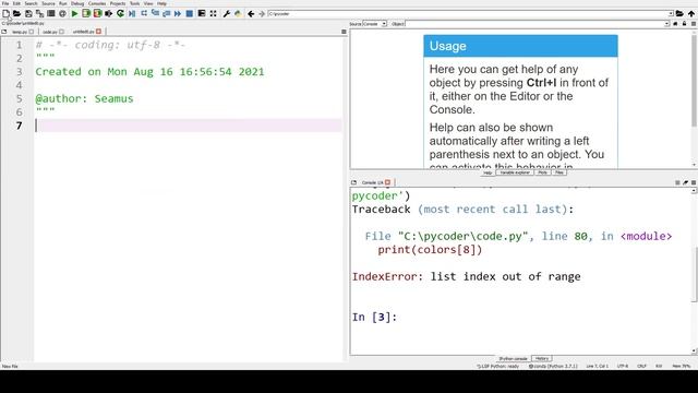 Spyder | Simple Editor | Python Tutorials смотреть онлайн
