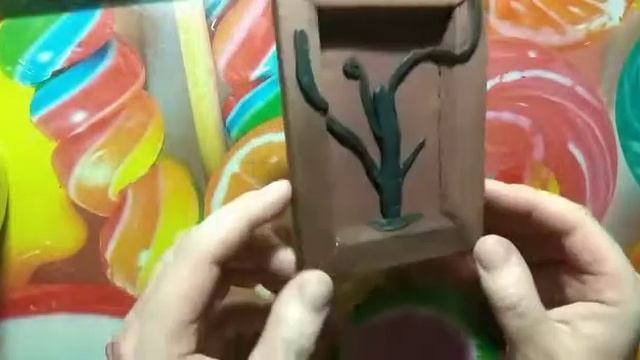 ДЕРЕВО ИЗ ПЛАСТИЛИНА. Объемная картина. DIY Лепим из пластилина дерево. Поделка для детей. смотреть онлайн