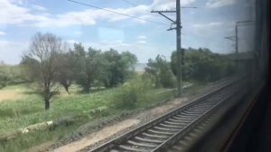 Поездка на электропоезде ЭР9Т-721