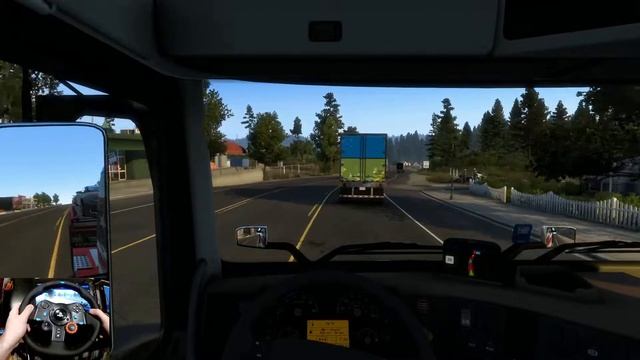 American Truck Simulator | Eureka - Redding | Volvo VNL | Logitech G29 Gameplay смотреть онлайн