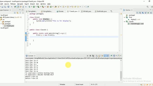 Java - Class, Object and Method смотреть онлайн