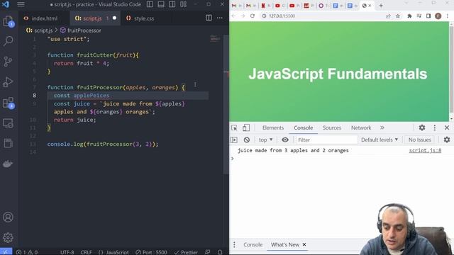 [Arabic] JavaScript Tutorial Function Calling Other Function смотреть онлайн