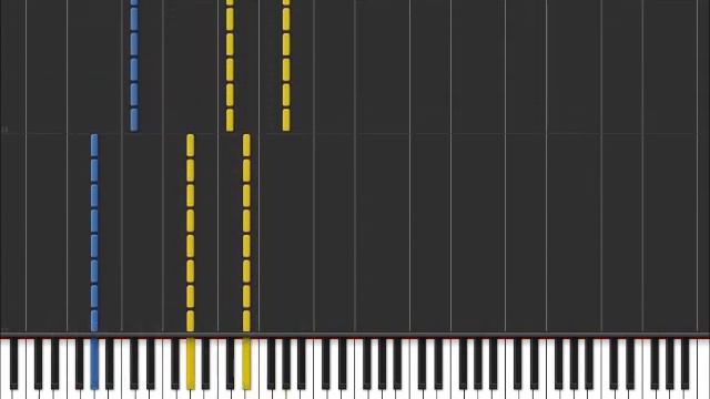 Song 2 - Blur (Easy Piano Tutorial) in Synthesia (100% speed) смотреть онлайн