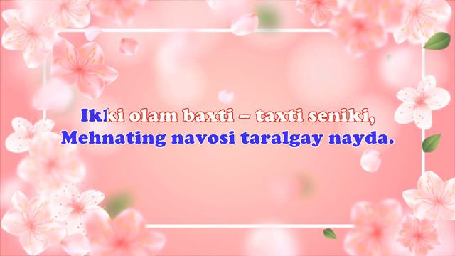 MUALLIMGA QASIDA | USTOZ Haqida She'r