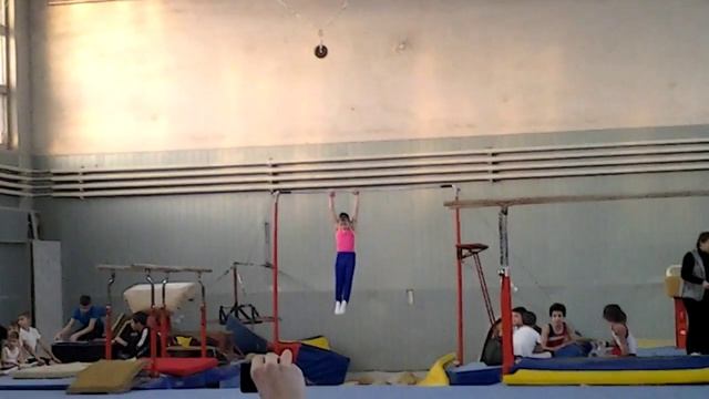 Соревнование по спорт. Гимнастике - перекладина. смотреть онлайн