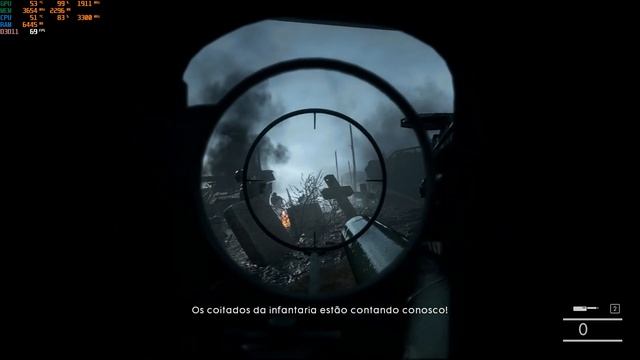 Teste BF1 Ultra DirectX 12 GTX 1050 Ti + i5 4440 смотреть онлайн