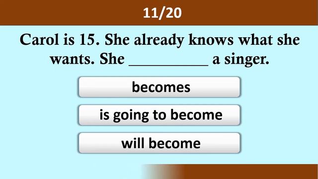 Future Simple Tense | Grammar Test смотреть онлайн