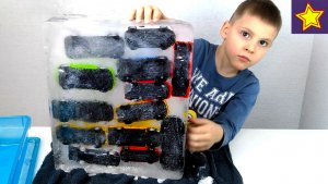 Машинки Игрушки во льду Заморозили наши Машинки Car Toys Frozen