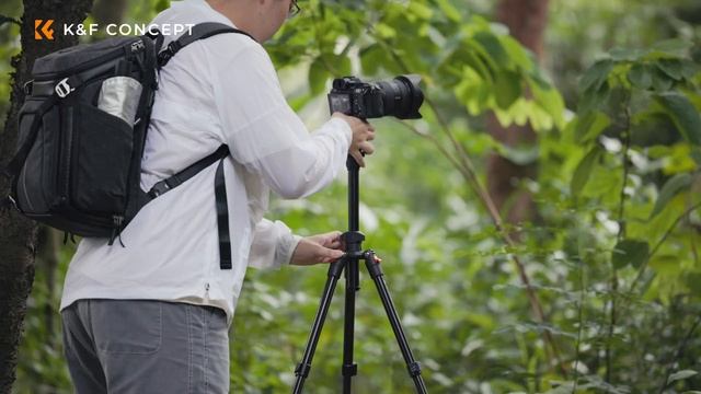 Portable Travel Tripod for Outdoor Photography Videography | K&F Concept K234A0+BH-28L Tripod смотреть онлайн