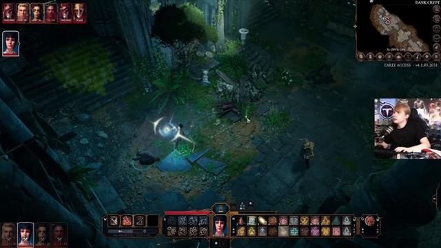 Baldur's Gate 3 Let's Play, Half-Elf Wizard Playthrough Session #2: Blighted Village and Dank Crypt смотреть онлайн