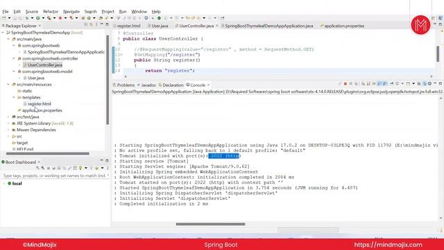 What is Thymeleaf? | Spring Boot Application with Thymeleaf | Spring Boot Session 5 | MindMajix смотреть онлайн
