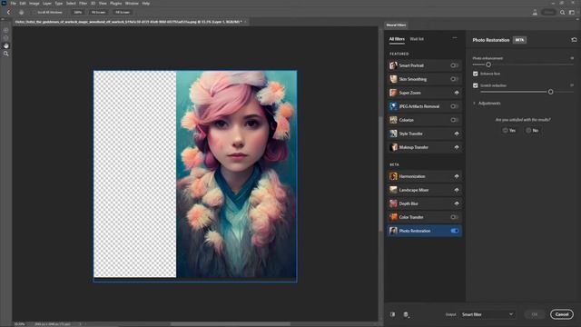 Humanize using MidJourney and Photoshop Beta Neural Filters смотреть онлайн