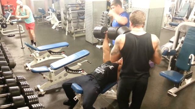 Жим гантелей 60кг смотреть онлайн