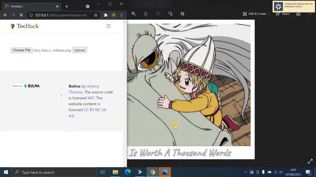Generate polaroid image with Python, Flask, Pillow смотреть онлайн