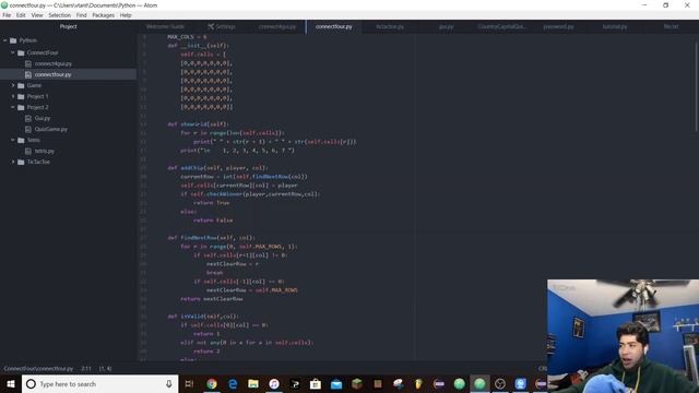 Learning python! What I've made in the past week. (Connect-four and TicTacToe) смотреть онлайн