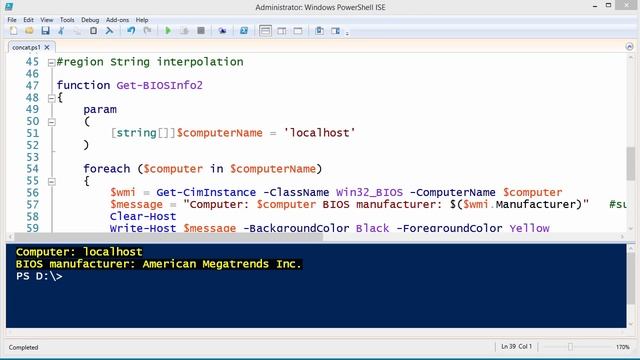Windows PowerShell Gotcha - Don't Concatenate Strings смотреть онлайн