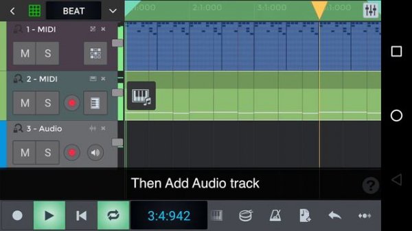 Create a Song on Android | n-Track Studio