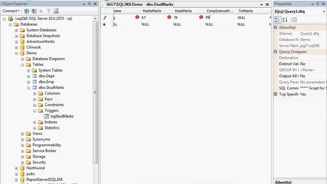 18-How to create and test a DML trigger using Microsoft SQL Server Database смотреть онлайн