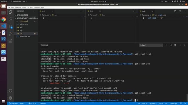 37 Git stash pop смотреть онлайн