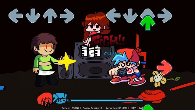 Friday Night Funkin' - Perfect Combo - V.S. Chara (hexar) [HARD] смотреть онлайн