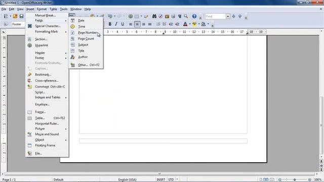 How to Add Page Numbers in Open Office смотреть онлайн