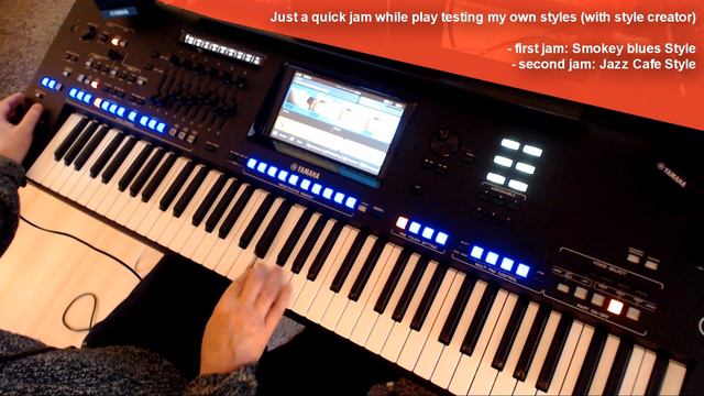 Yamaha Genos Blues Style Jam (made in style creator) смотреть онлайн