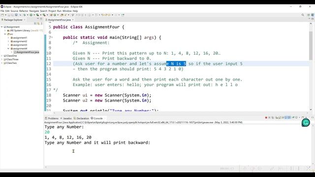 Java Assignment Four смотреть онлайн