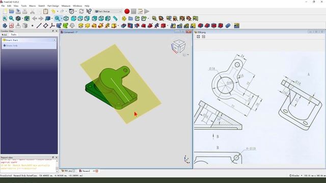 FreeCAD Tutorial for beginners,basic model exercise-58 смотреть онлайн