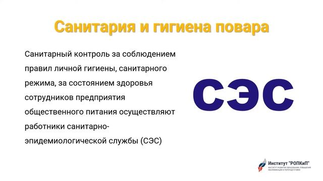 Повар и его профессиональная деятельность. Институт "РОПКиП" смотреть онлайн