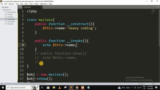 php magic methods | php oop in hindi | invoke in php | __invoke() method in php - 76 #php смотреть онлайн