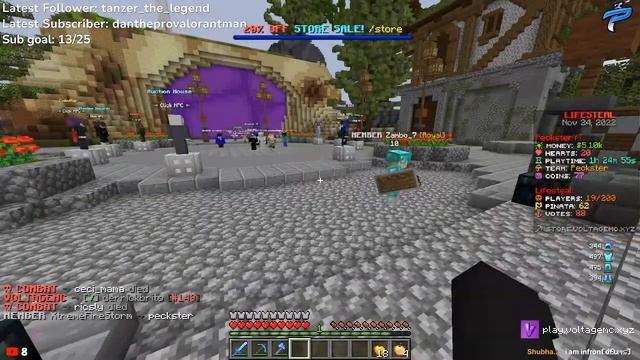 24/7 Minecraft SMP (PUBLIC) ~ 1.19 Java & Bedrock Lifesteal play.voltagemc.xyz смотреть онлайн