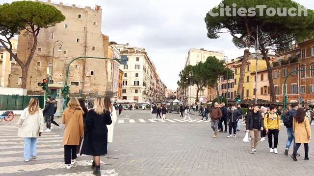 Rome, Italy ?? Part 1: Piazza Venezia to Colosseum [ 4K ] Walking tour смотреть онлайн