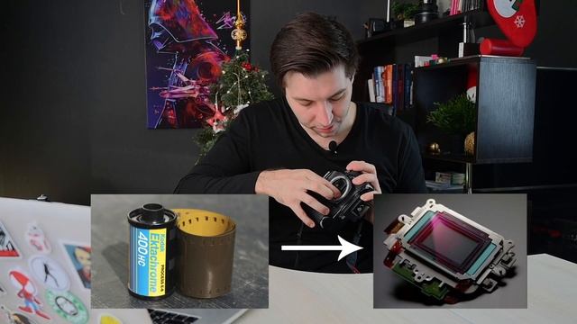 Как устроен зеркальный фотоаппарат, отличие зеркальной и беззеркальной камеры. Кроп и полный кадр. смотреть онлайн