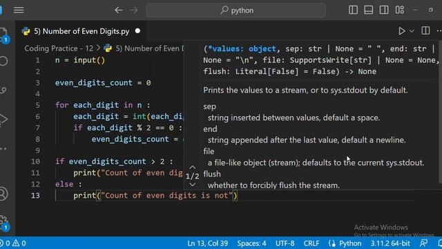 Coding Practice - 12 | Python | CCBP 4.0 | Newly Added Questions смотреть онлайн