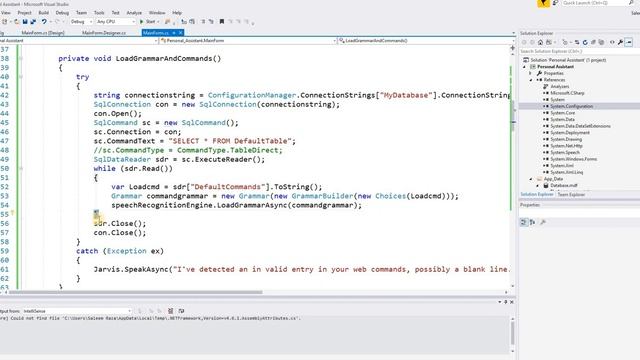 Basic AI in c# Creating Speech Engine Part 2 tutorial lesson 8 смотреть онлайн