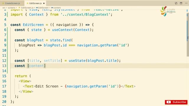 React Native Complete Course Advanced State Management Initializing State from Context Part 99 смотреть онлайн