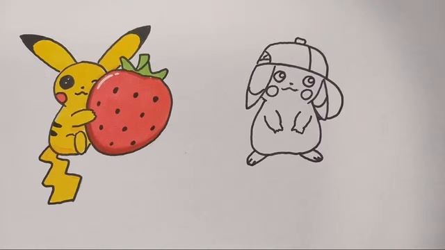 Трансляция//Наклейки ПИКАЧУ/как НАРИСОВАТЬ Пикачу Пошагово