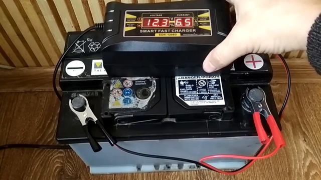 Зарядка аккумулятора зарядным устройством Suoer SON-1206D 6A/12В. Тест и впечатления смотреть онлайн