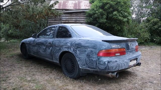 Lexus SC400 Toyota Soarer 1UZ exhaust sound and drive by смотреть онлайн