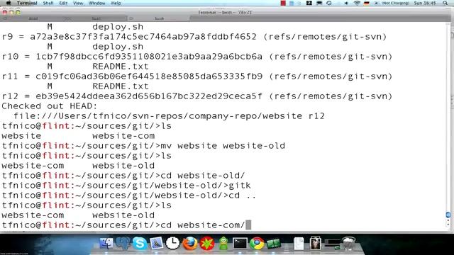 Git+SVN #6: Grafting together SVN history смотреть онлайн