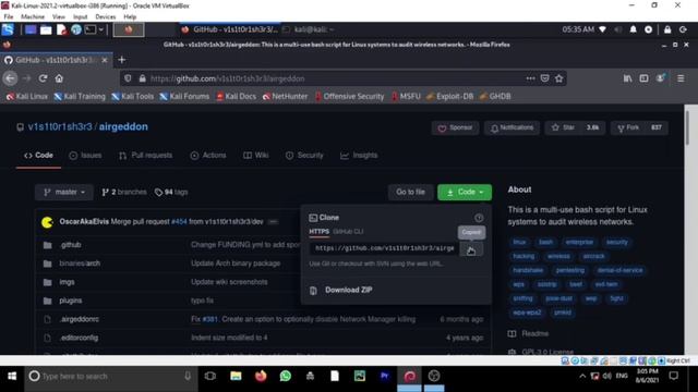 Installing Airgeddon Kali Linux 2020.4 - it's DarkSite смотреть онлайн