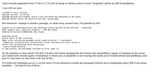 Ubuntu: How to replace a faulty Java installation with a new one? смотреть онлайн