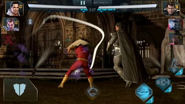 Injustice 2 Mobile - Команда волшебников для новичка! СИЛА И МОЩЬ ЧЕРНЫЙ АДАМ смотреть онлайн