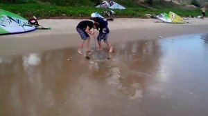 Рыбалка во Вьетнаме - рыба скат!!!!