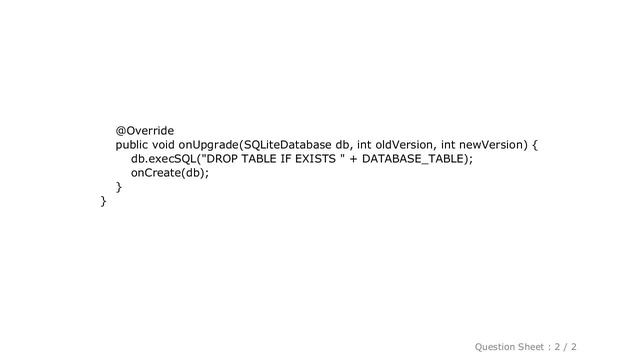 Android : Android SQLite Database, WHY drop table and recreate on upgrade смотреть онлайн