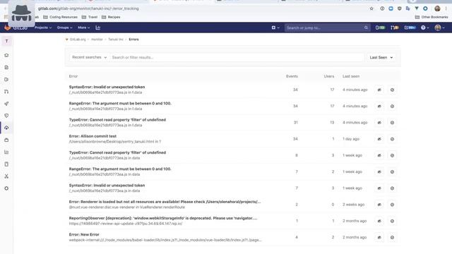 How to set up Error Tracking with the Tanuki Inc demo project смотреть онлайн