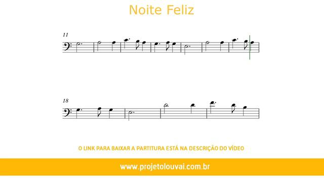 Noite Feliz - Músicas de Natal - Partitura para Trombone (COVER) - GRÁTIS смотреть онлайн