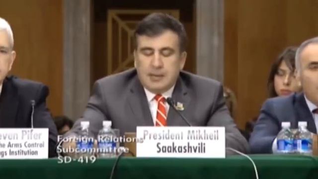 Украина и Грузия находятся на передовой линии борьбы. Саакашвили. смотреть онлайн